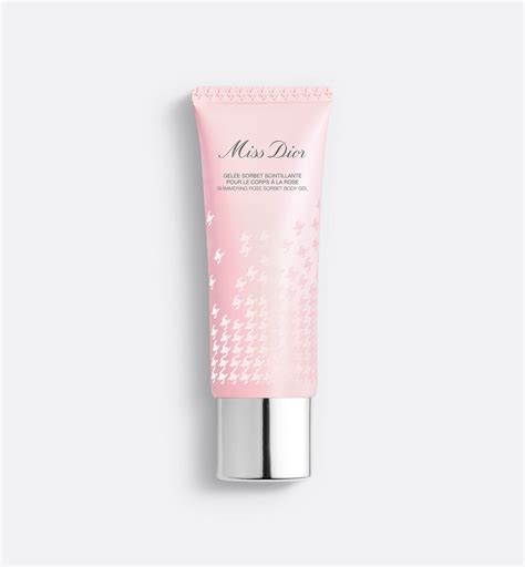 dior shimmering body gel|The Miss Dior Shimmering Rose Sorbet Body Gel.